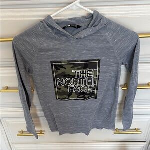 The North Face Kids Gray Camo Logo Hoodie